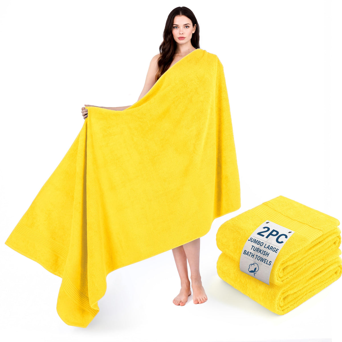 100% Cotton Turkish Towel Set (4 Count)