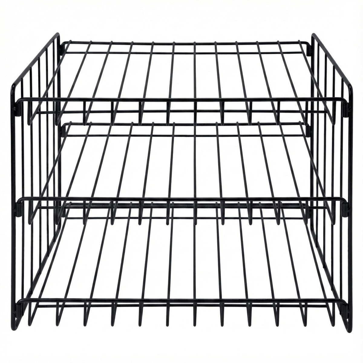 3 Tier Can Storage Organizer Rack in Black