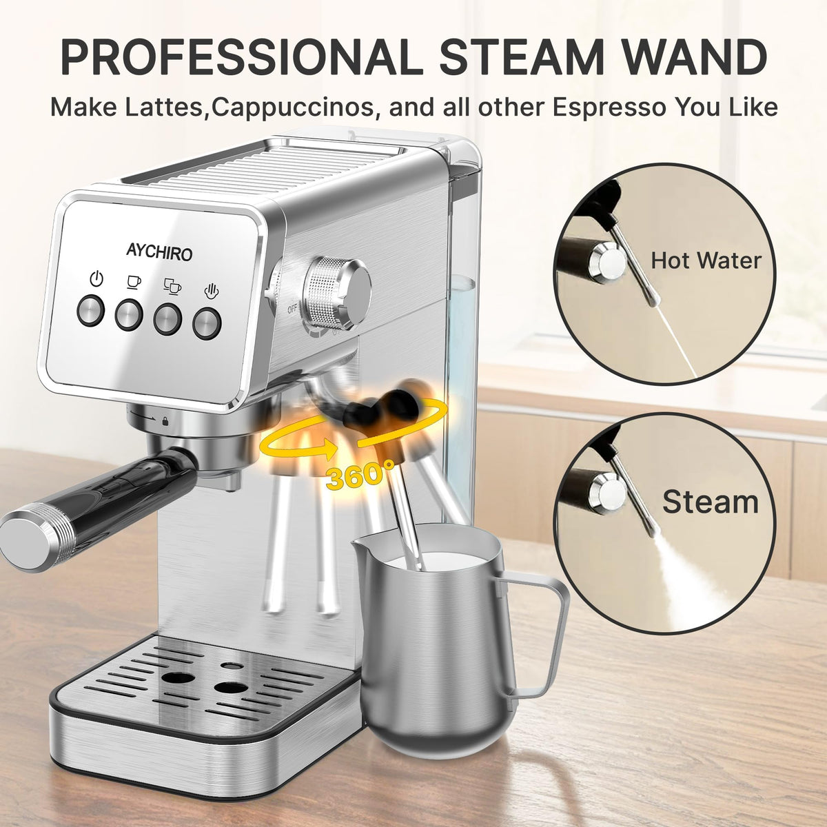20 Bar Espresso Machine with Milk Frother