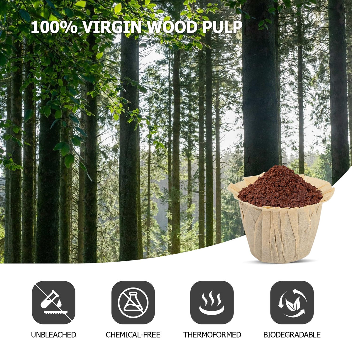 Disposable K Cup Filters (100 Count)