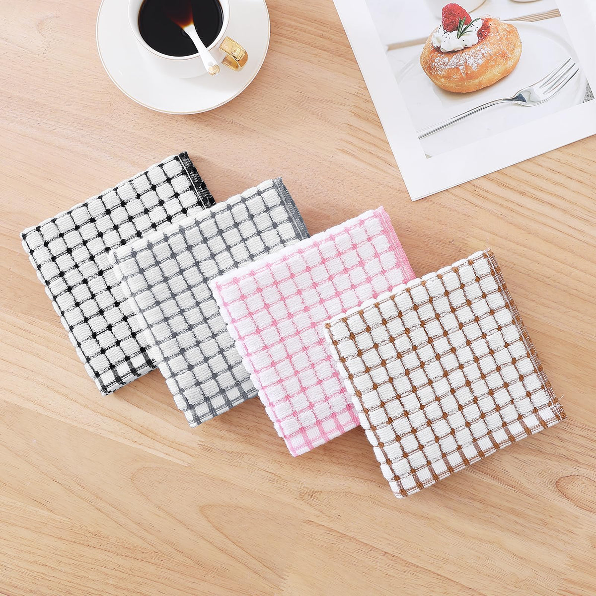 Cotton 12 Pack Terry Kitchen Dish Cloths (12 Count)