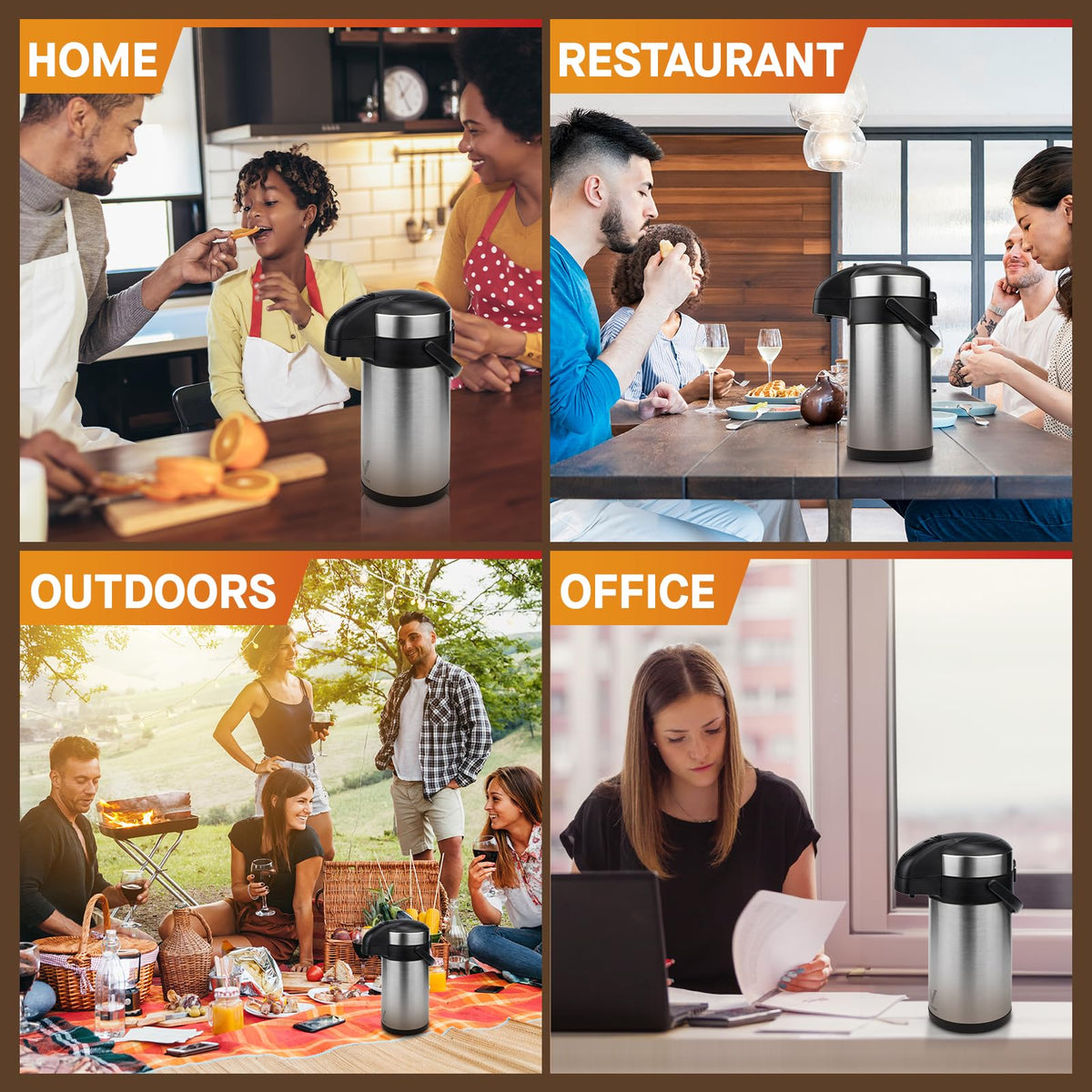 Airpot Coffee Dispenser with Pump