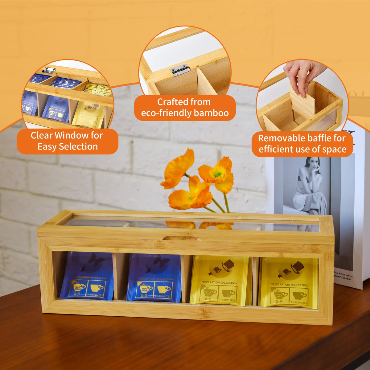 Tea Bag Organizer (4 Count)