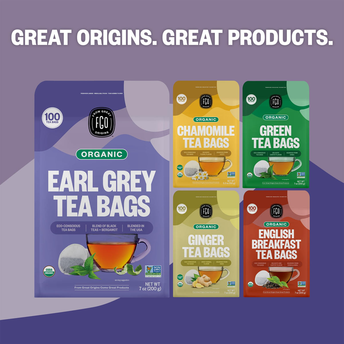 Organic Earl Grey Black Tea (100 Count)