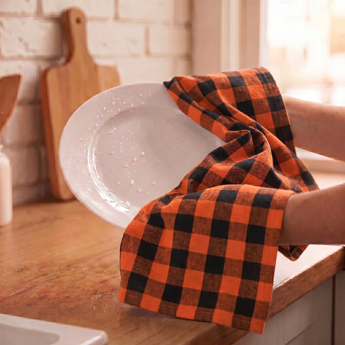 Kitchen Towels Cotton Dish Towels 20”x30” (6 Count)