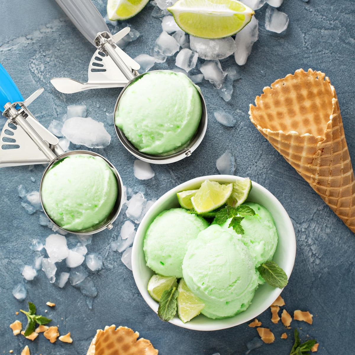 2 Pcs Ice Cream Scooper with Trigger (2 Count)