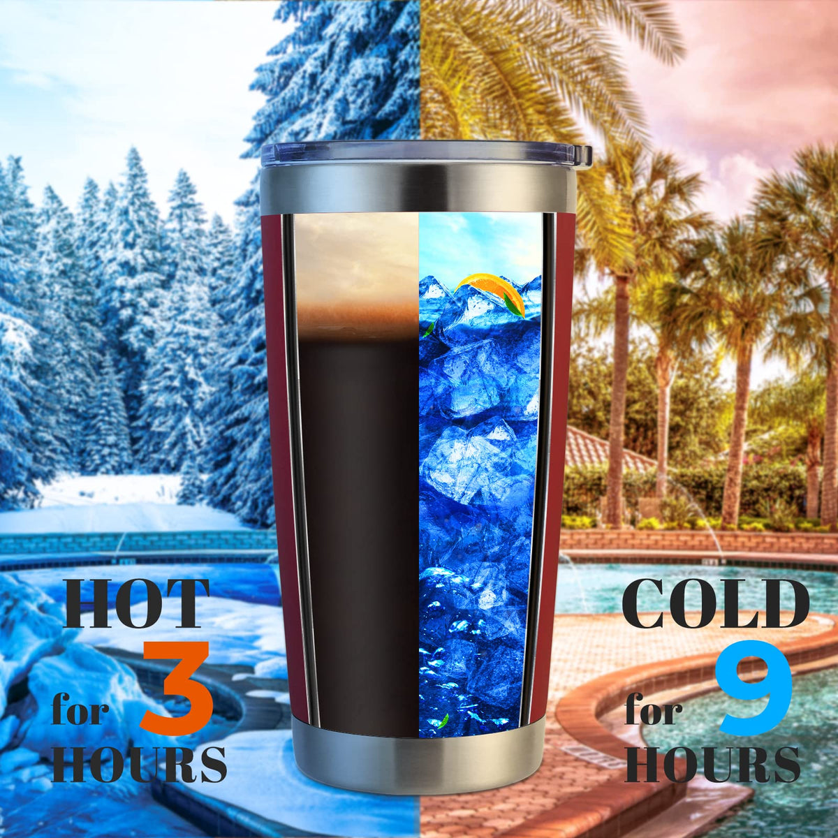 20oz Stainless Steel Tumbler Bulk with Lid