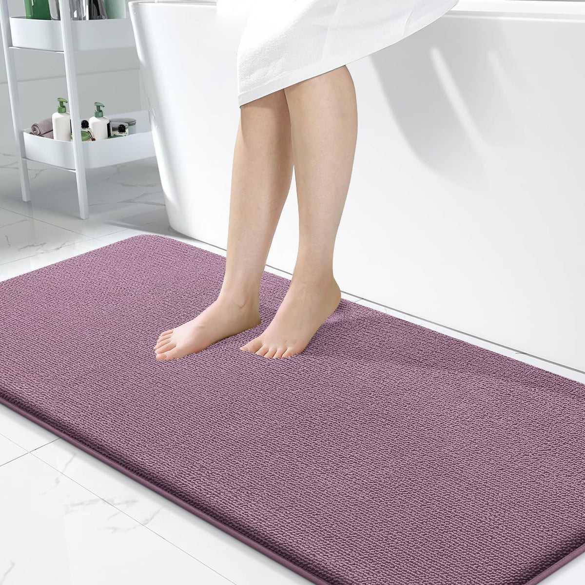 Memory Foam Bathroom Runner Rug 47x24