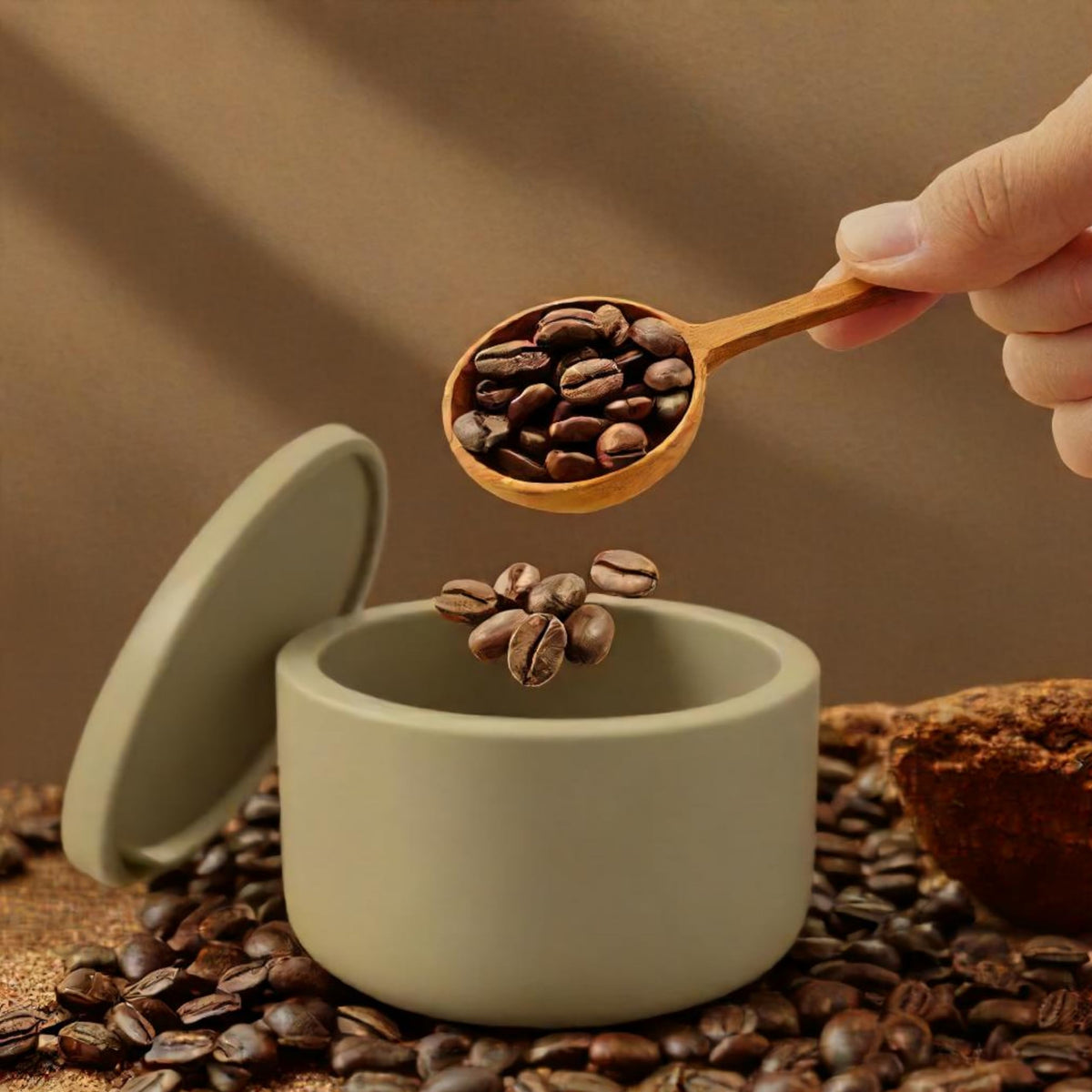 Wooden Coffee Scoop for Ground Coffee