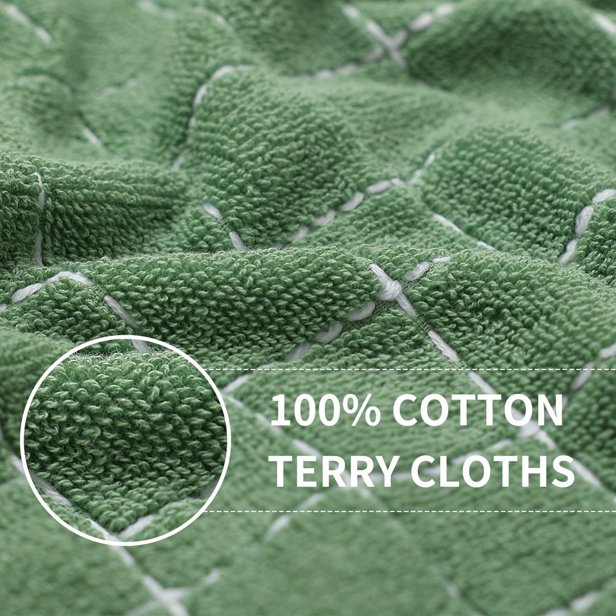 100% Cotton Terry Kitchen Towels (6 Count)