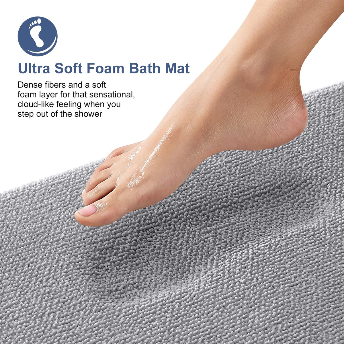 Memory Foam Bathroom Runner Rug 70x24
