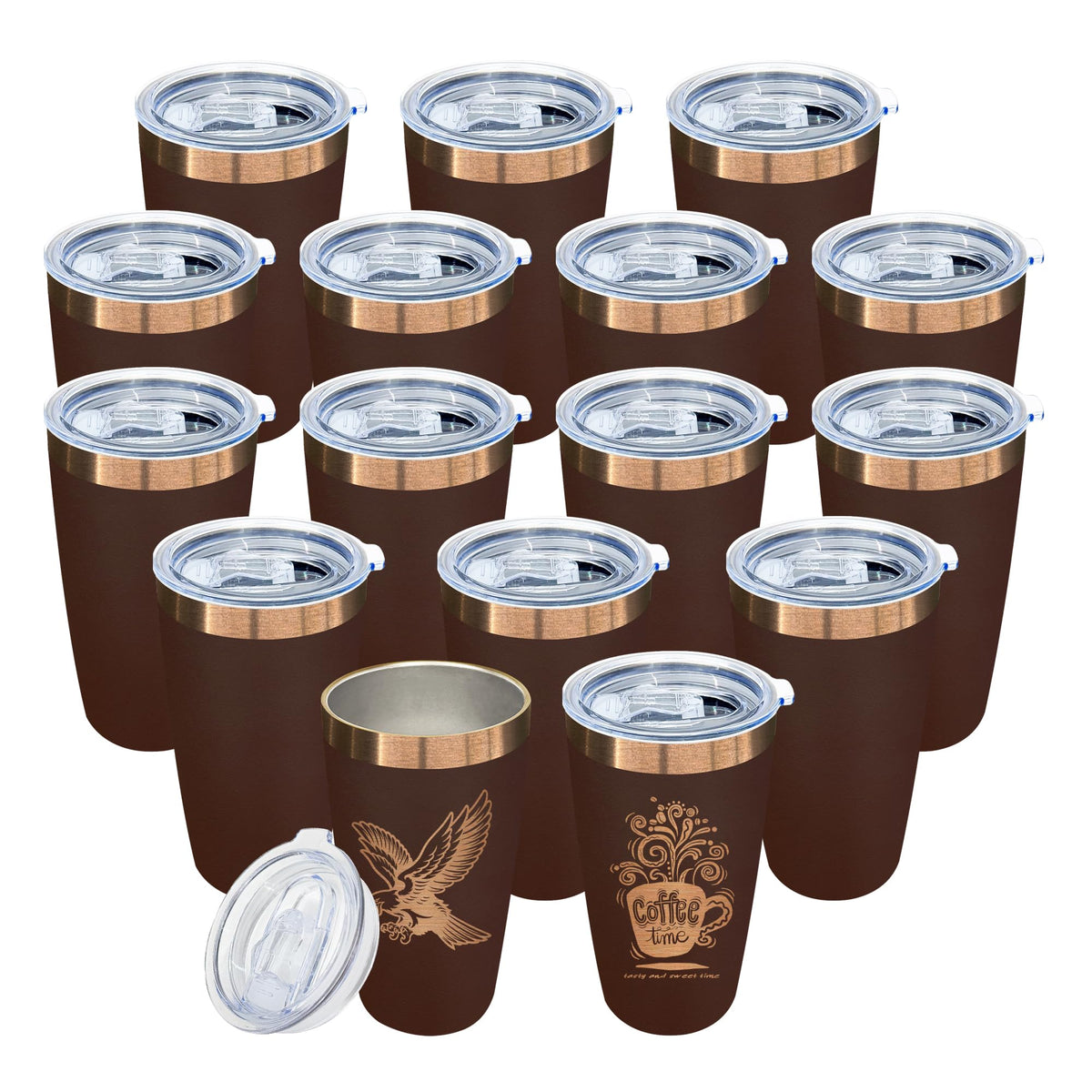 10 oz Coffee Tumbler Travel Coffee Mug (16 Count)