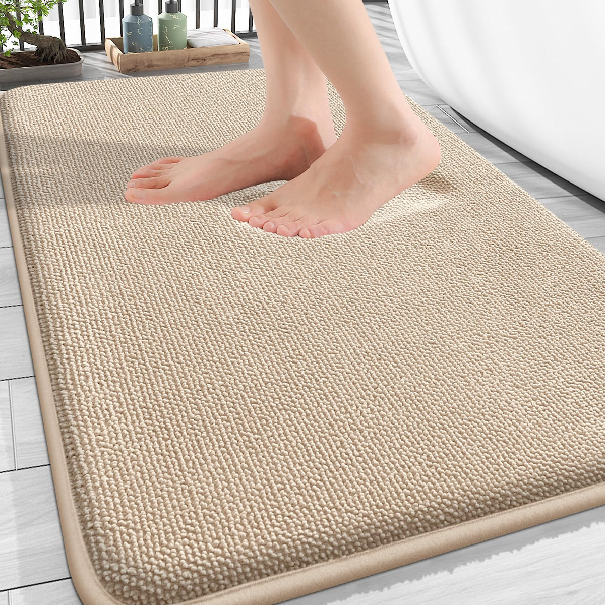 Thick Memory Foam Bathroom Rugs 34x21