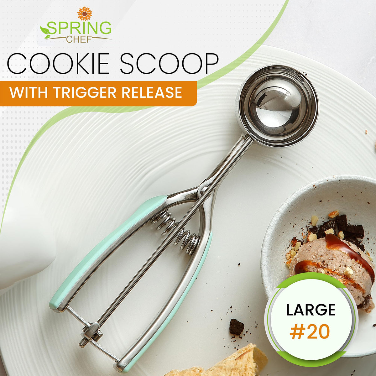 Large Stainless Steel Cookie Scoop