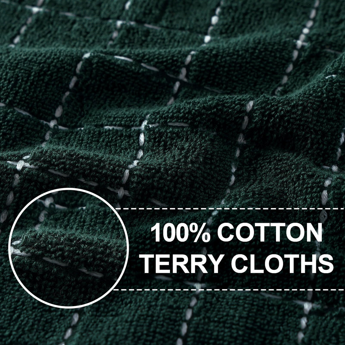 100% Cotton Terry Kitchen Towels (8 Count)