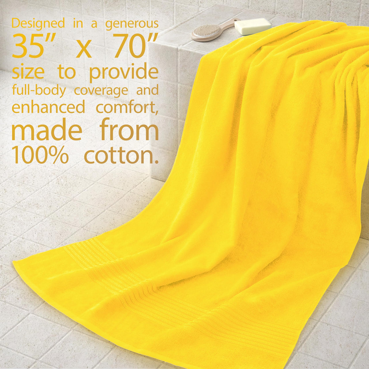 100% Cotton Turkish Towel Set (4 Count)