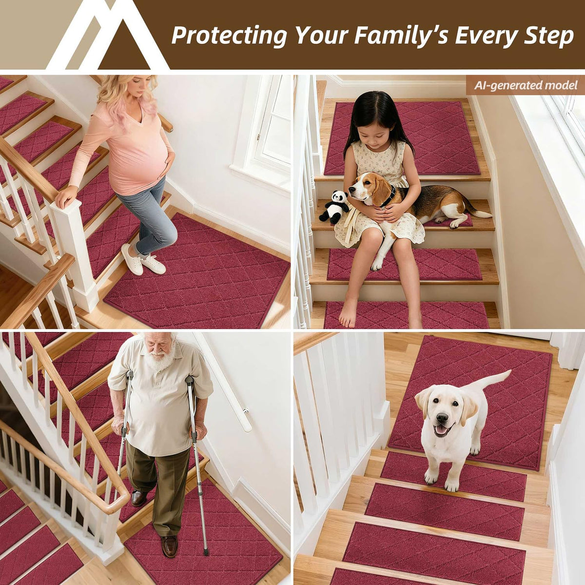 Stair Landing Rugs Non