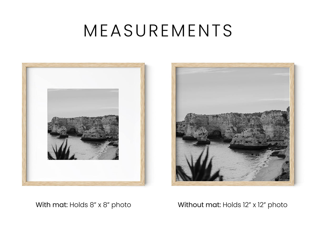 Beige Oak Wood 12x12 Picture Frames (4 Count)