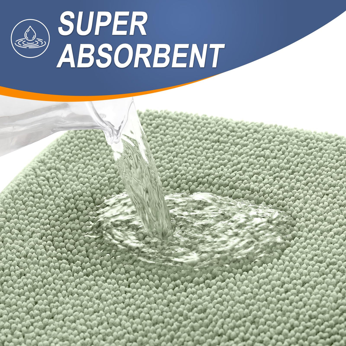 Memory Foam Large Bathroom Rug 59x35