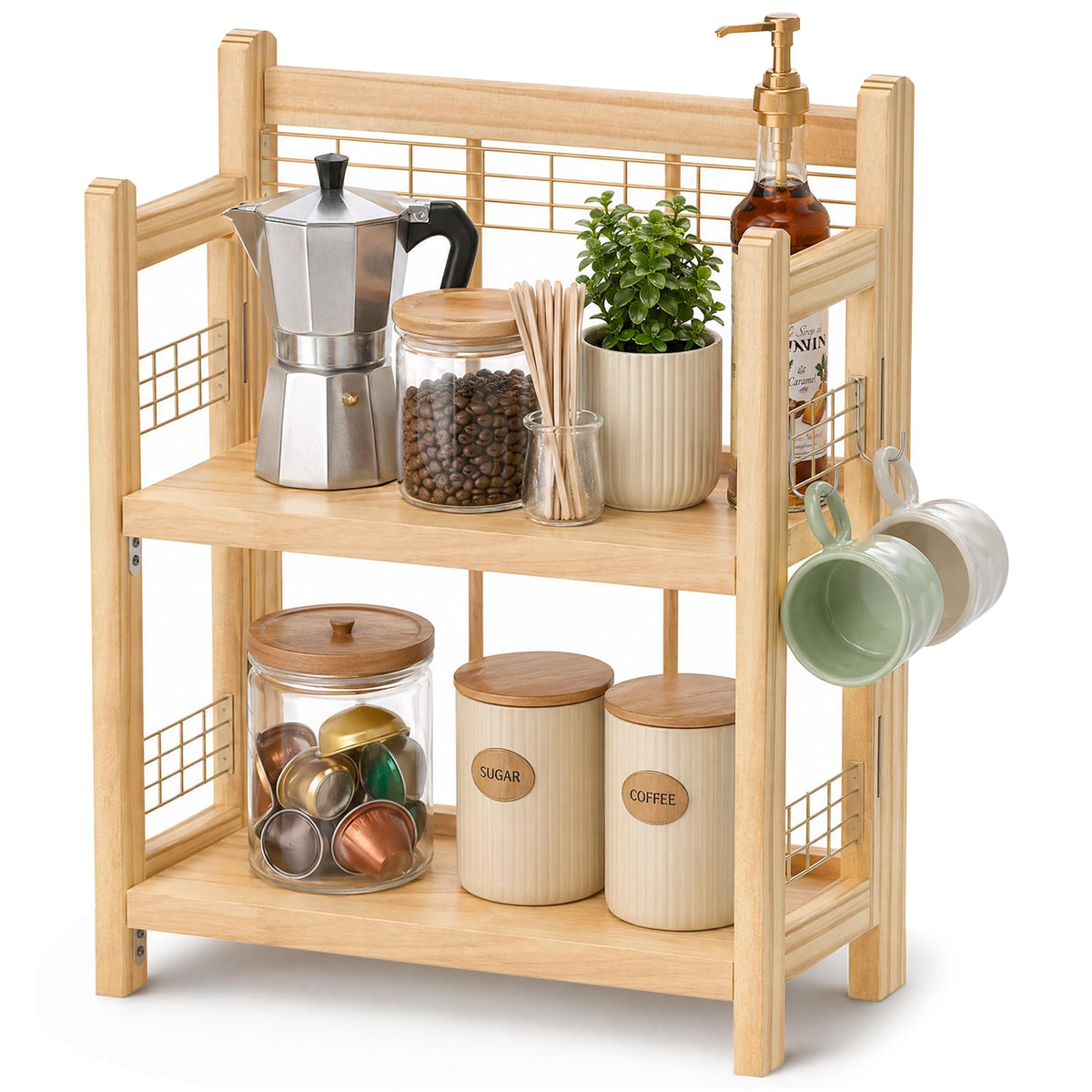 No Assembly Coffee Bar Organizer