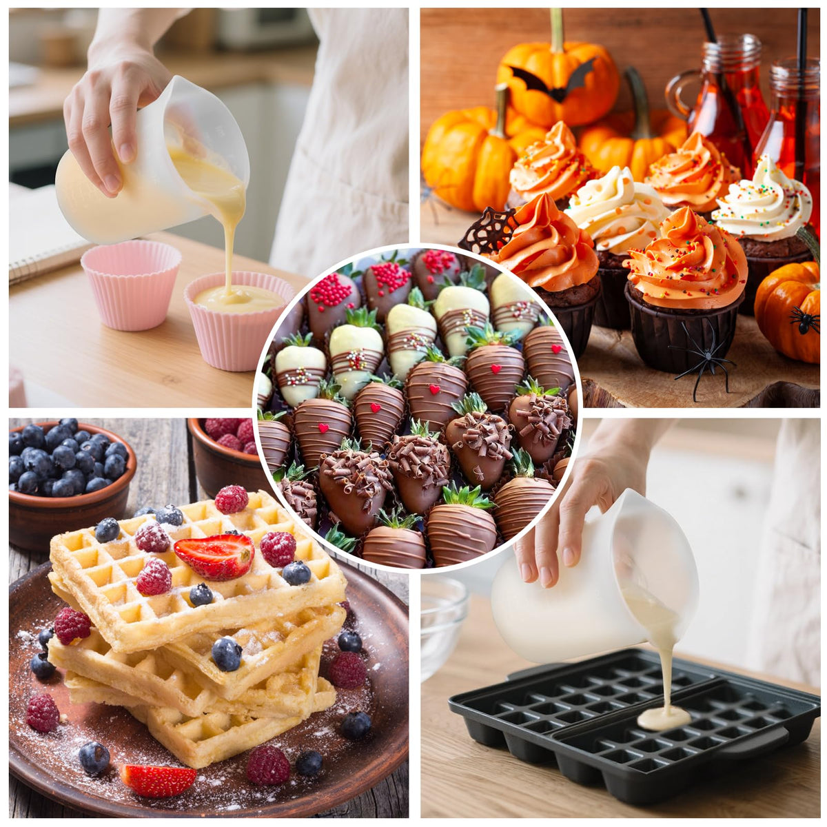 Silicone Cups for Melting Chocolate (4 Count)