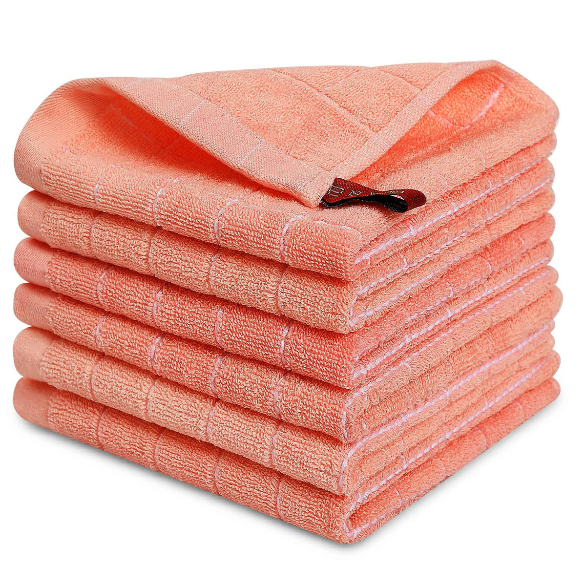 100% Cotton Terry Kitchen Dish Cloths (6 Count)
