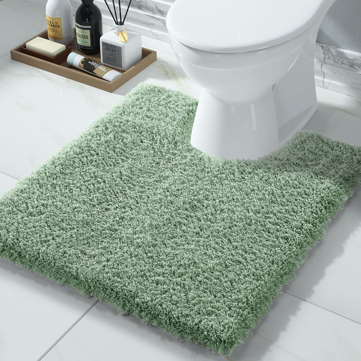 U Shaped Toilet Bath Rug