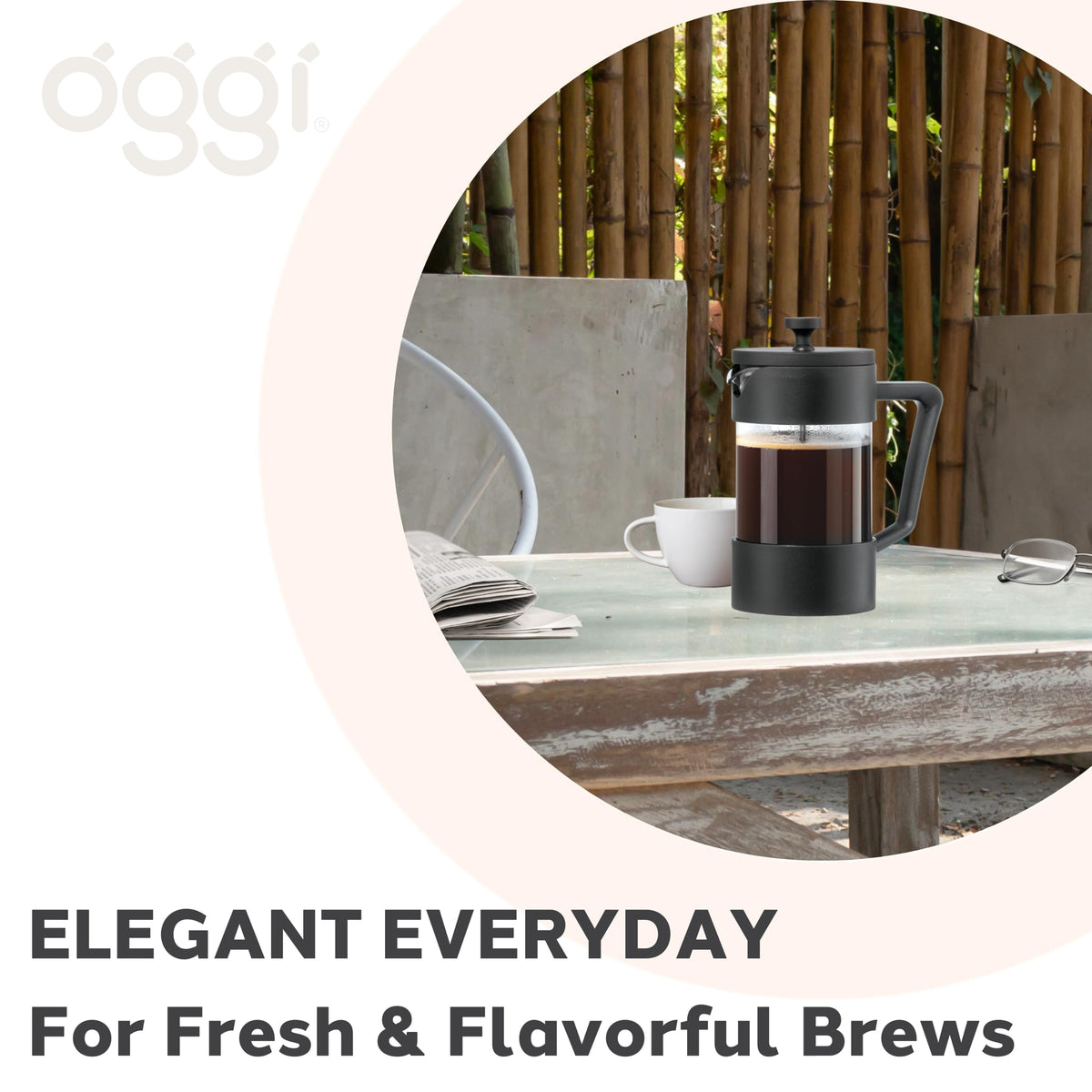 Borosilicate Glass French Press Coffee Maker