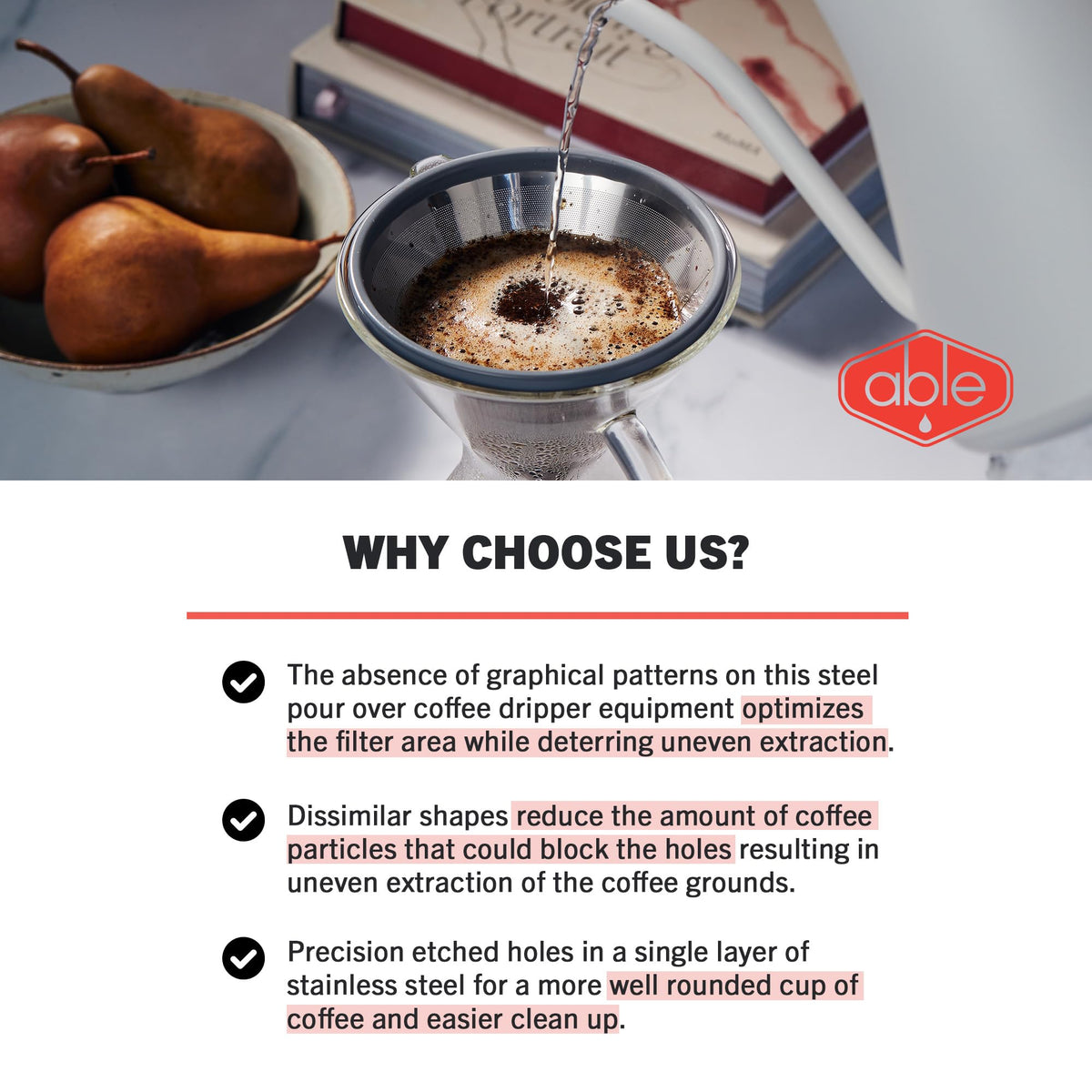 Able KONE compatible with Chemex