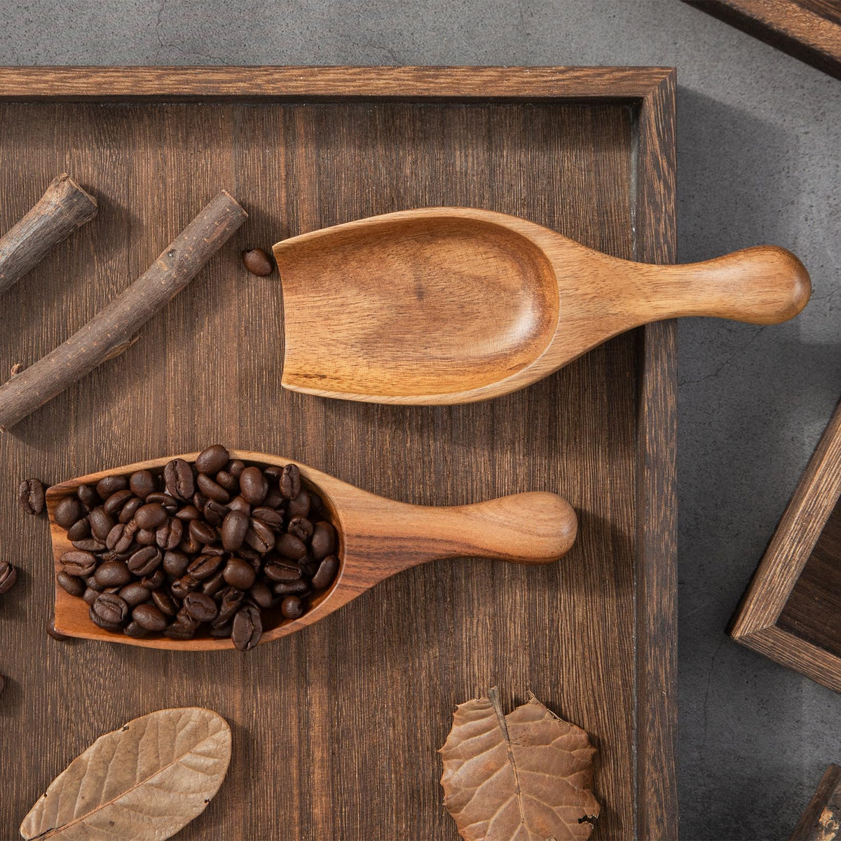 Big Wooden Scoop Shovel (4 Count)