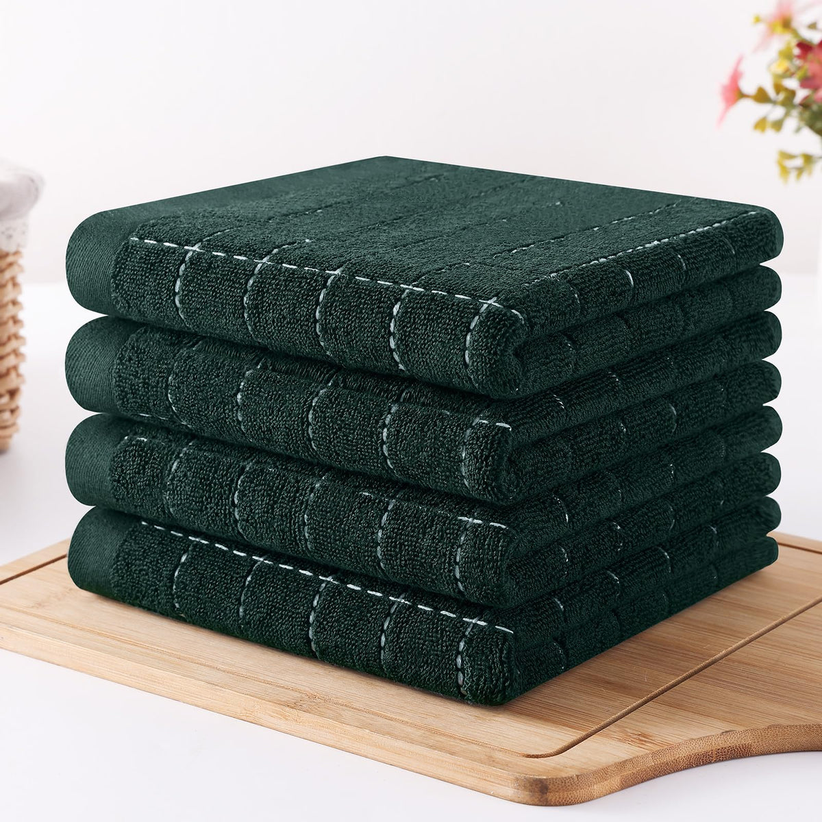 100% Cotton Terry Kitchen Towels (4 Count)