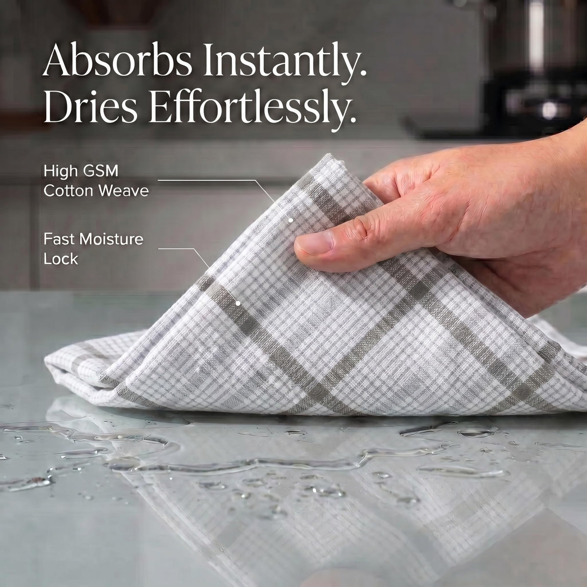 Kitchen Towels Cotton Dish Towels 20”x30” (6 Count)