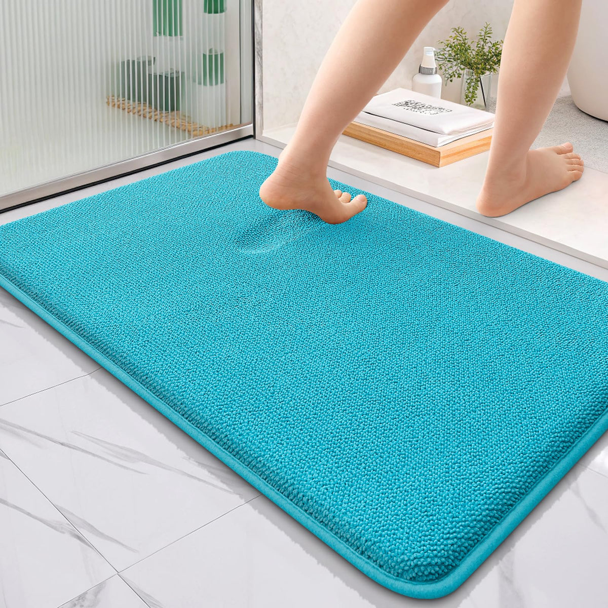 Thick Memory Foam Bathroom Rugs 36x24 (72 Sq Ft)