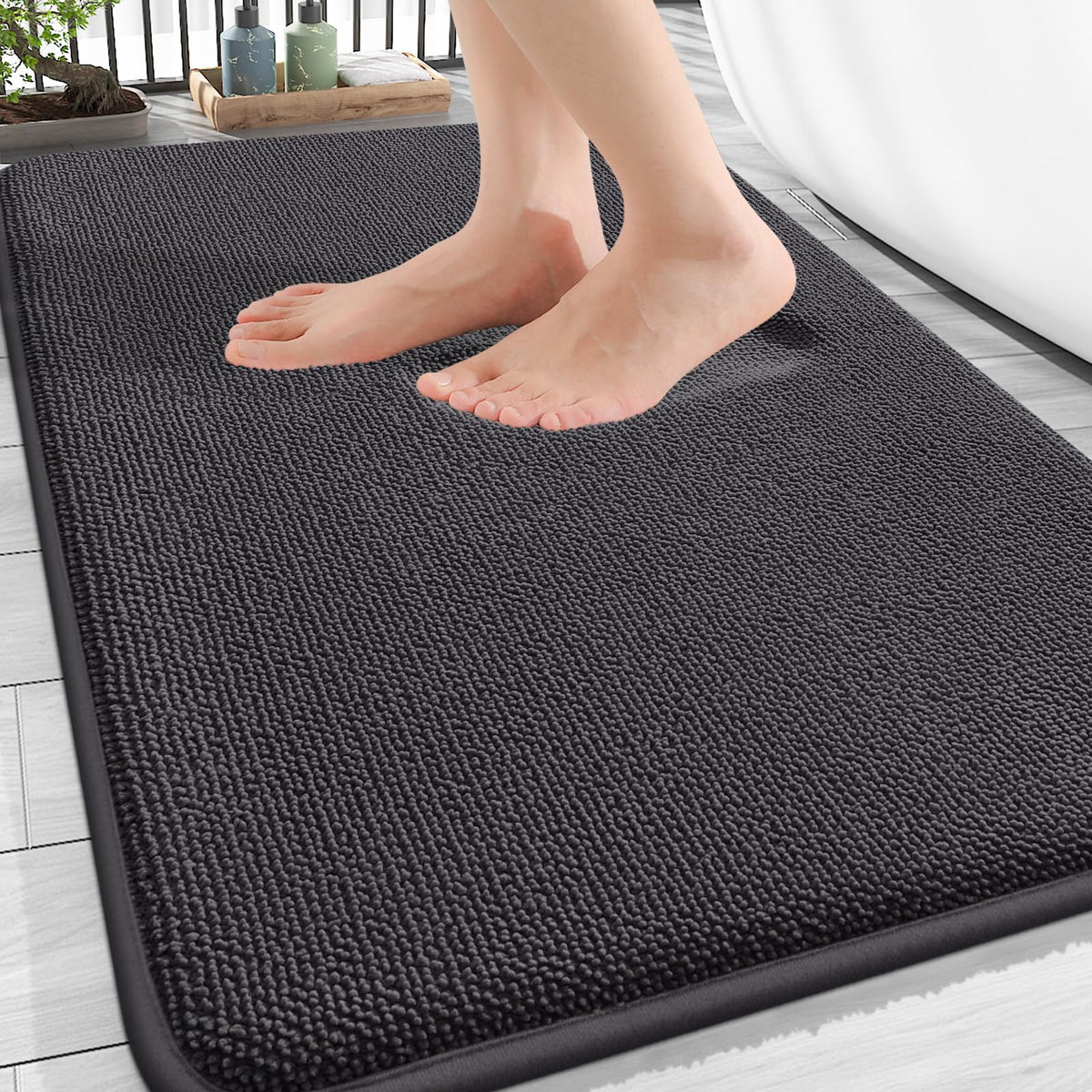 Thick Memory Foam Bathroom Rugs 34x21 (4.9583 Sq Ft)