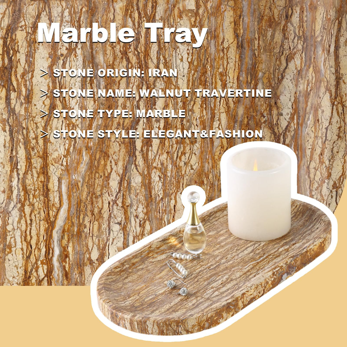 Turkish Natural Marble Tray