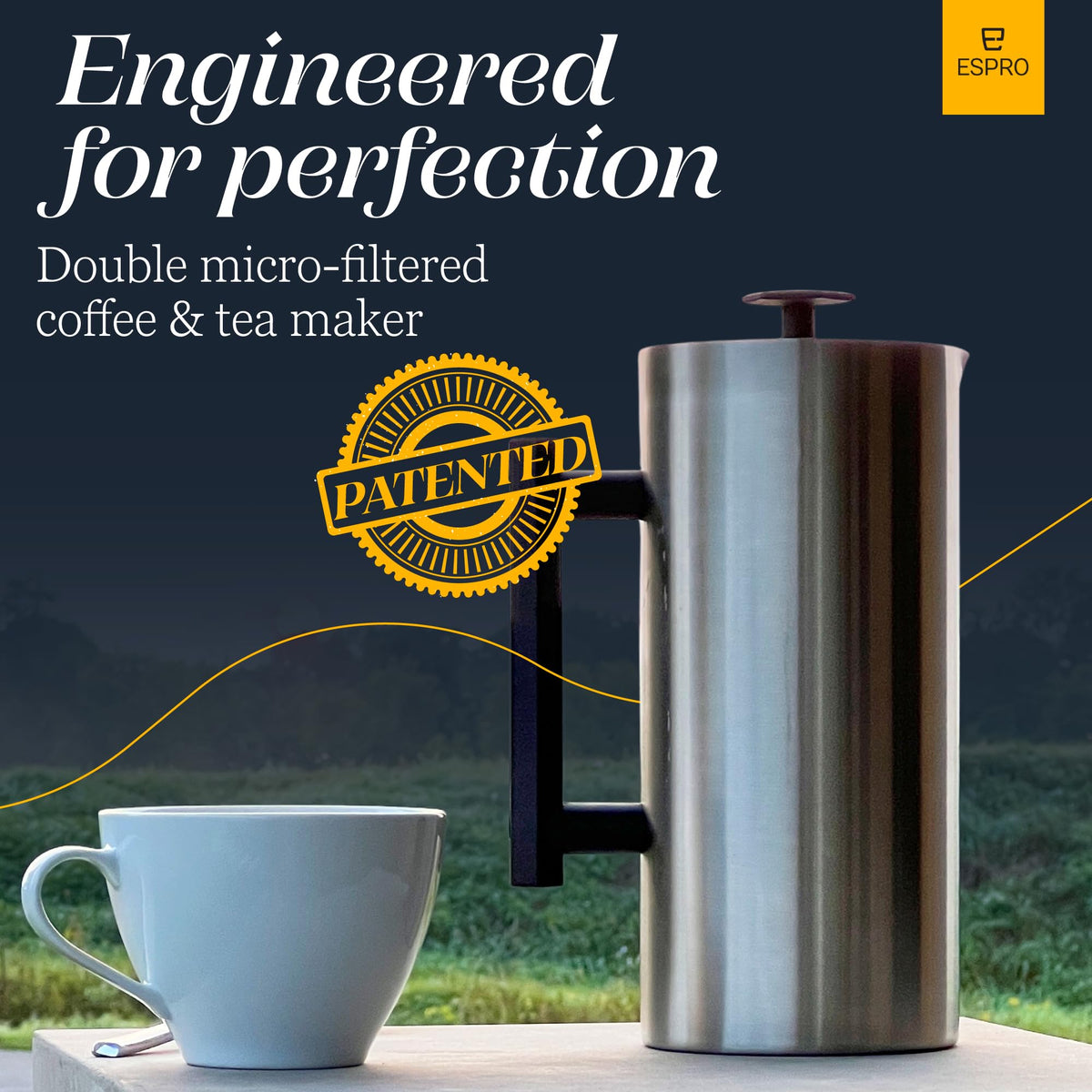 P6 32 Ounces French Press Coffee Maker