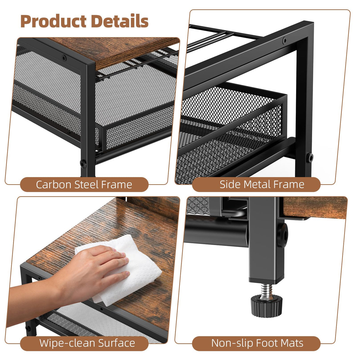 Coffee Bar Organizer For Countertop