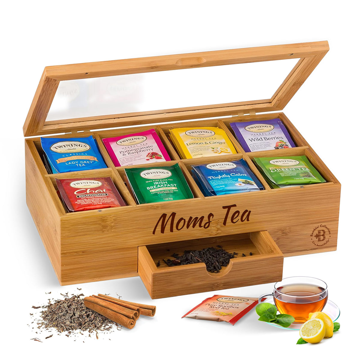 Personalized Tea Bag Organizer