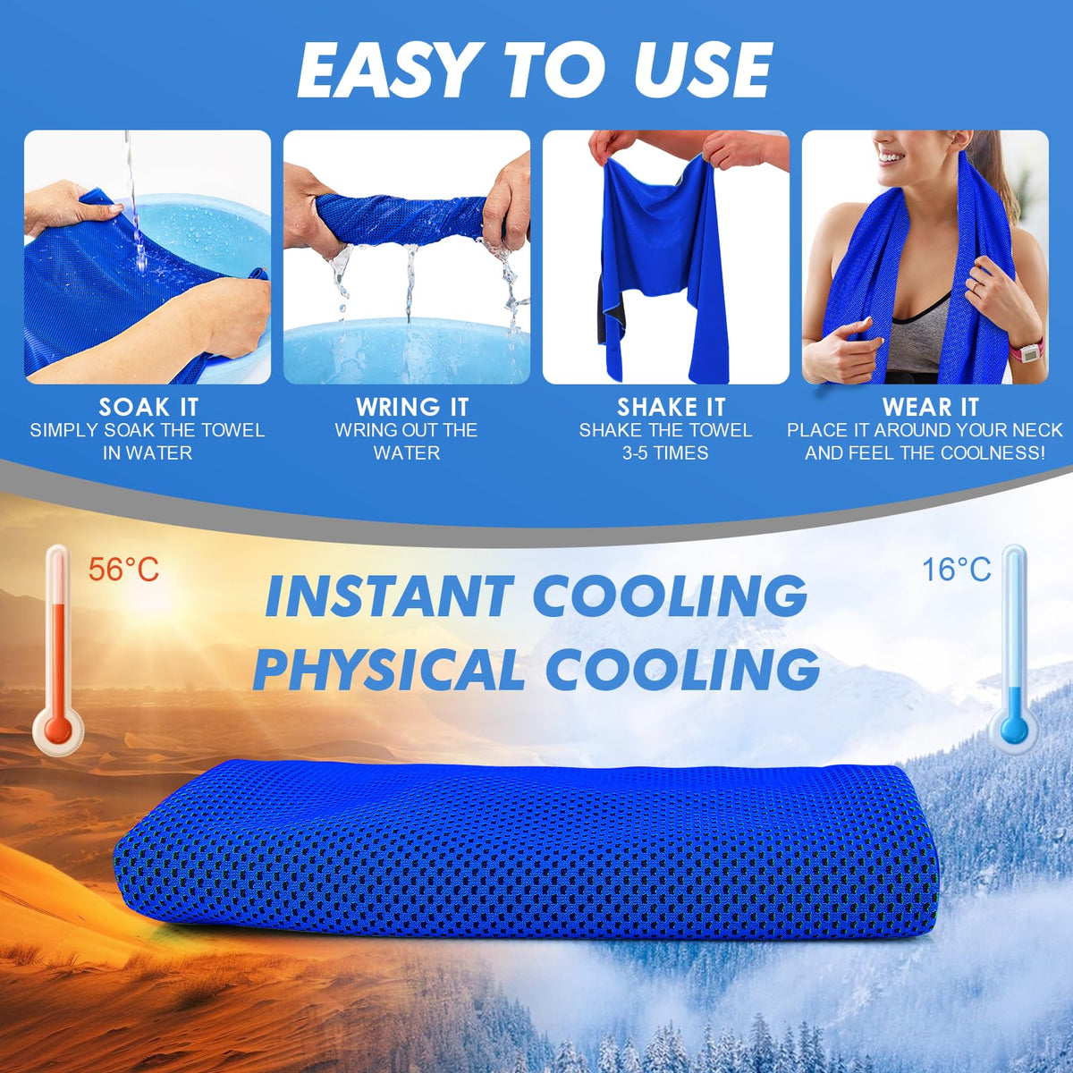 6 Pack Cooling Towels (6 Count)
