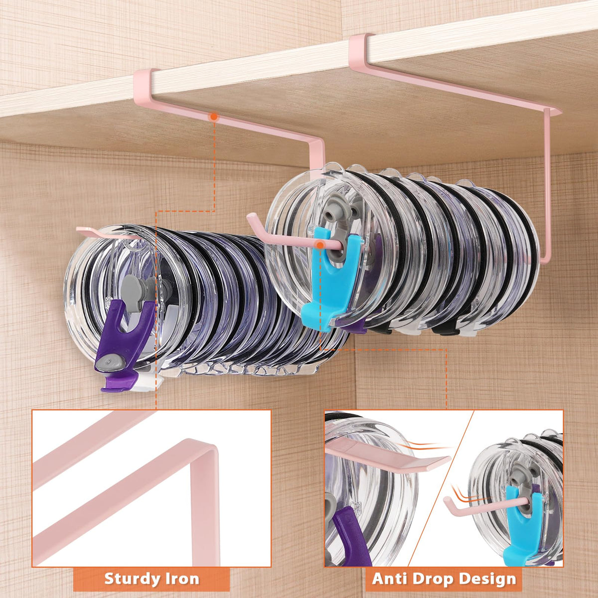 2 Pack Tumbler Lid Organizer (2 Count)