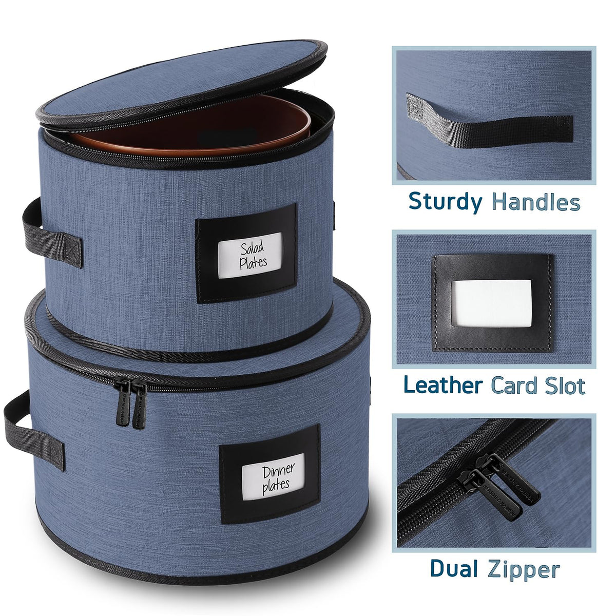 Fine China Storage Containers Hard Shell 5 Piece Set