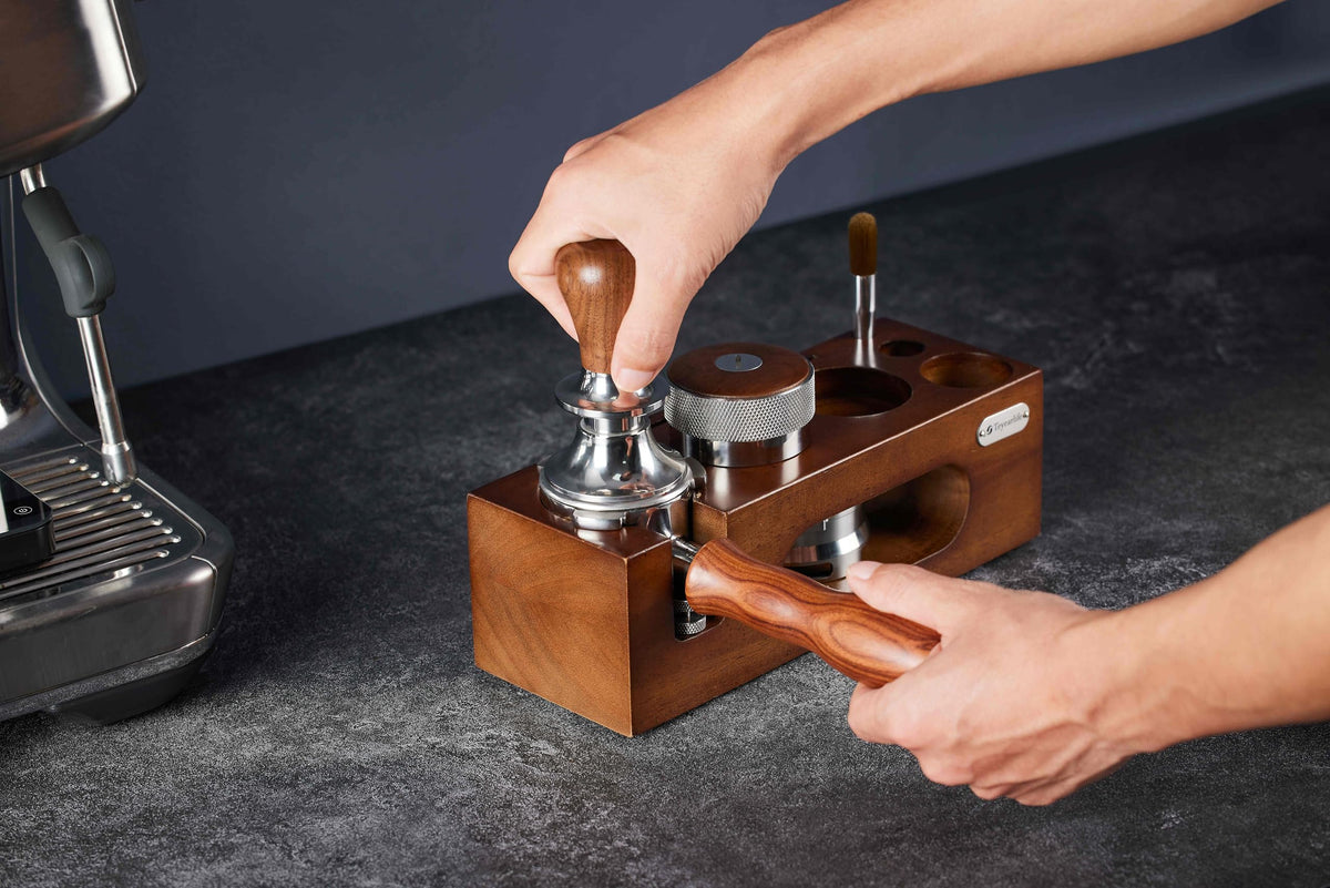54mm Tamper Replacement for Breville tamper Adjustable Depth The espresso tamper made of Stainless Steel and Solid wood it's a good Coffee Tamper for Home espresso barista