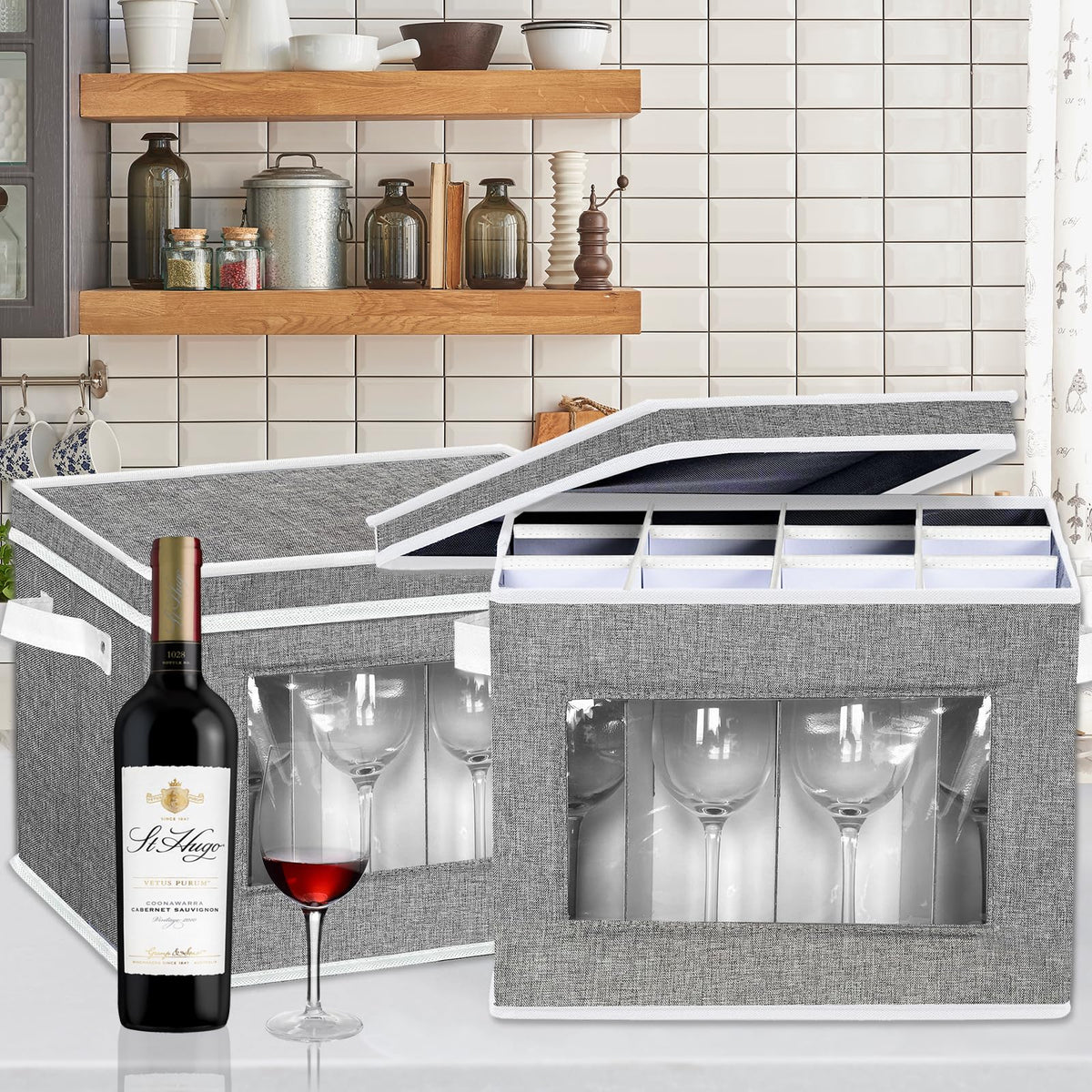 2 Pack Stemware Storage Cases (2 Count)