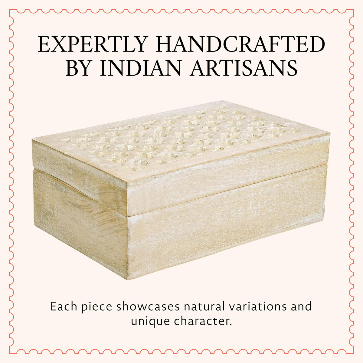 Trellis Mango Wood Box