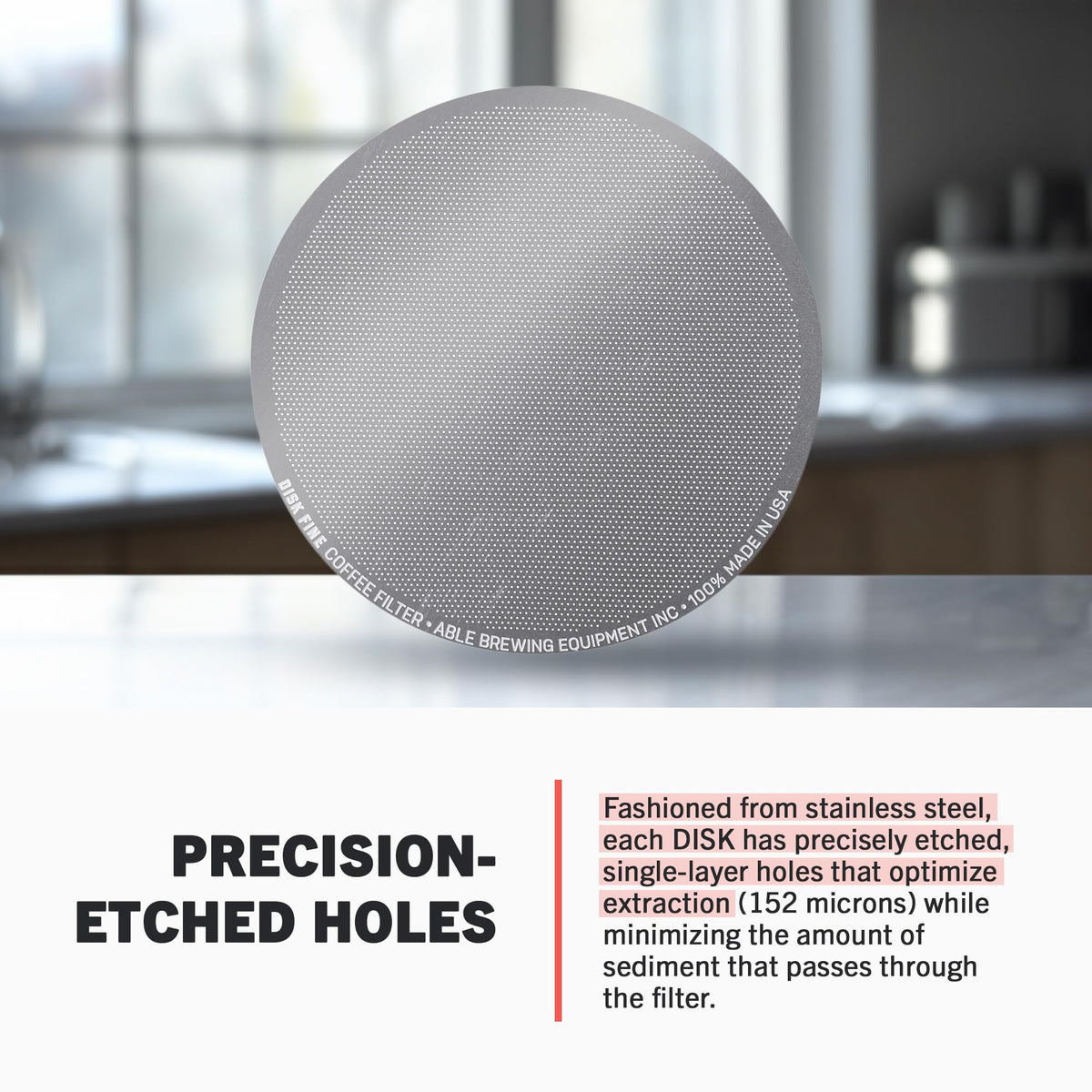 Able DISK Stainless Steel Coffee Filter