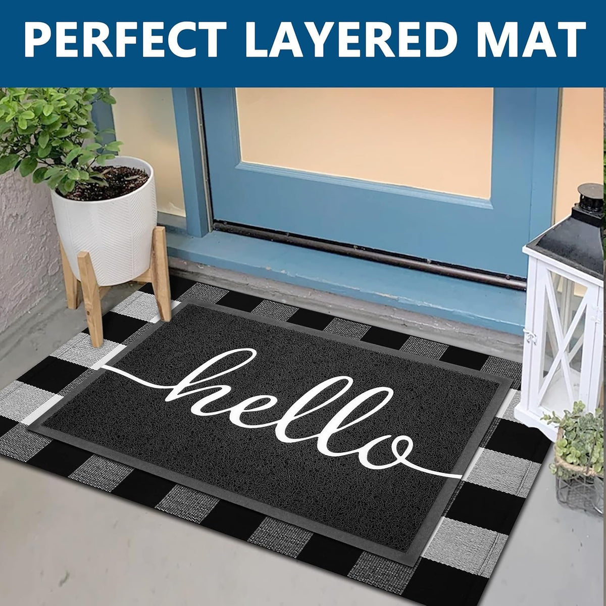 Funny Hello Mats Outdoor (4.46 Sq Ft)