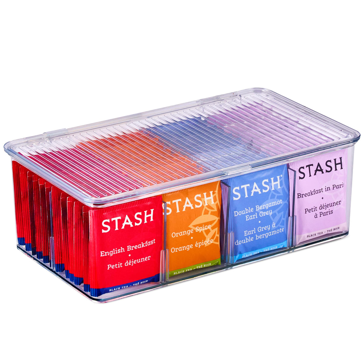 2 Pack Tea Bag Organizer Bins w (2 Count)