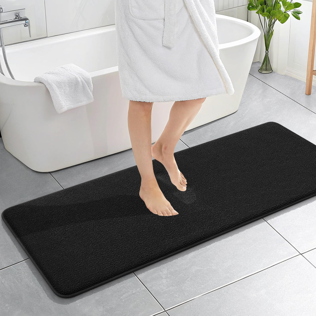 Memory Foam Bathroom Runner Rugs 59x20