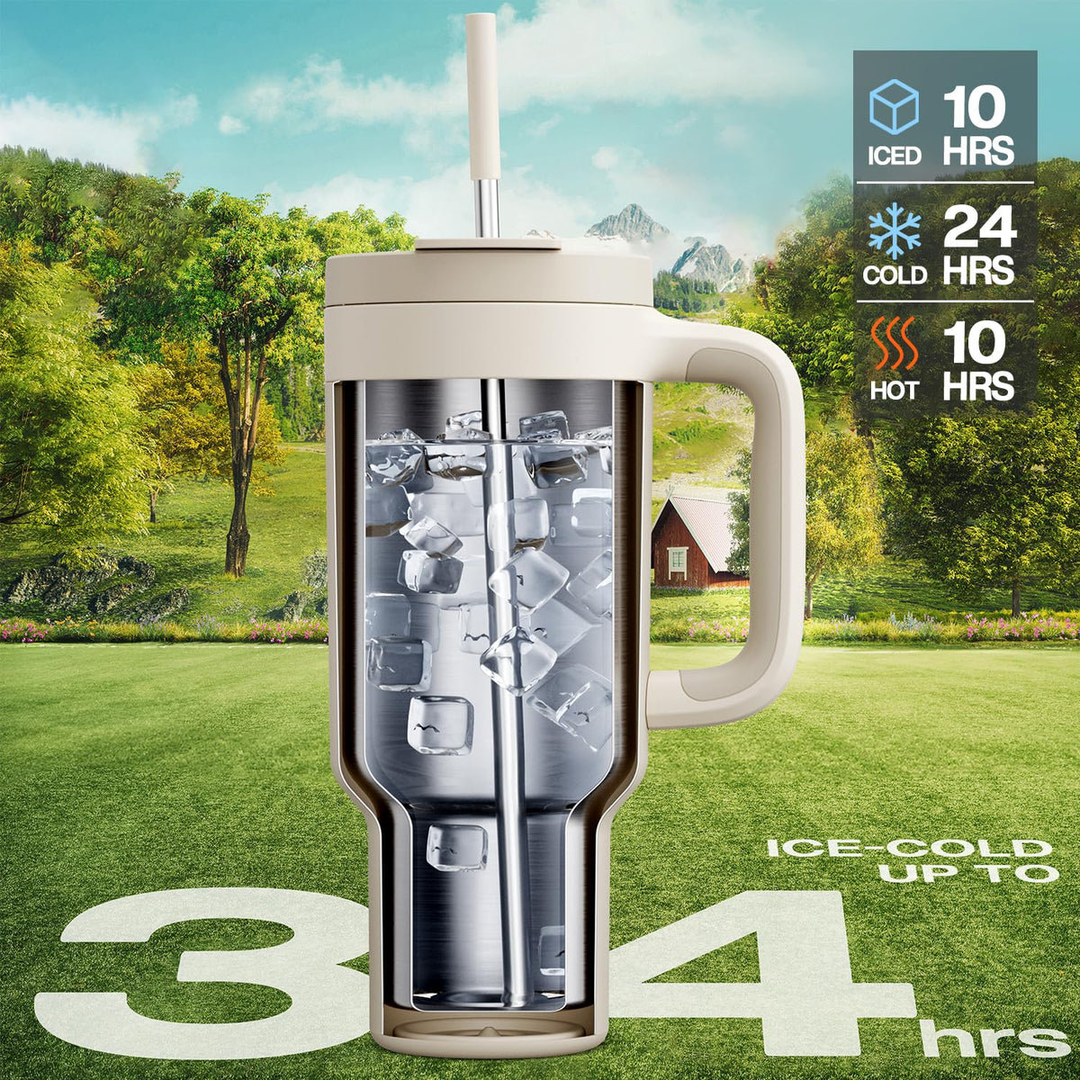 40 oz Tumbler with Handle