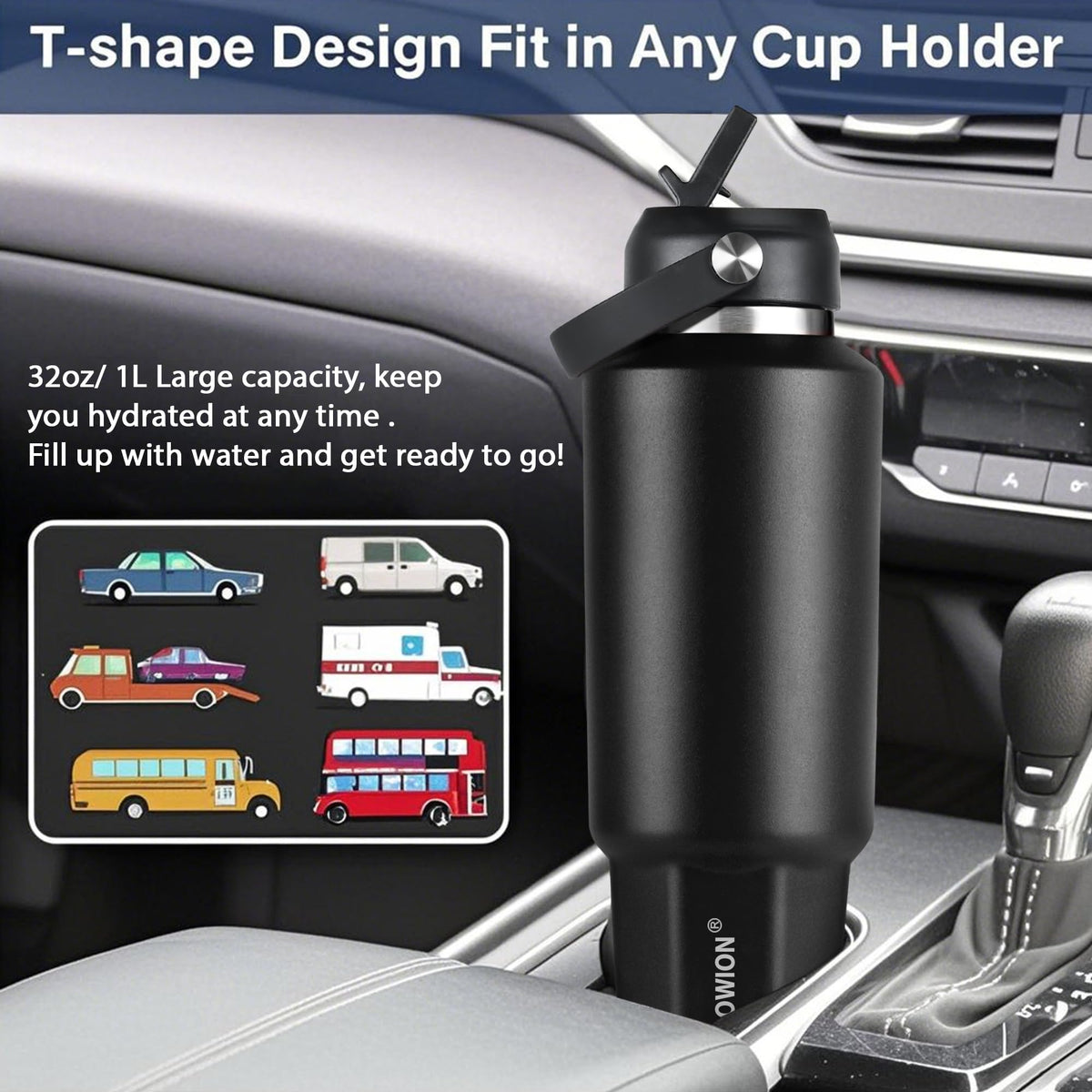 40 oz Insulated Water Bottle